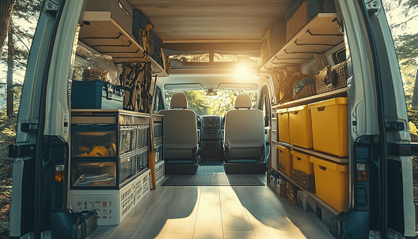 Optimisation de l'espace et conseils de stockage dans un véhicule de loisirs